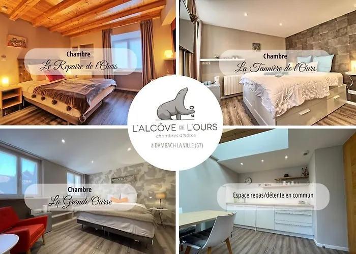 La Taniere De L'ours - L'alcove De L'ours - Cosy 2 Pers * Dambach